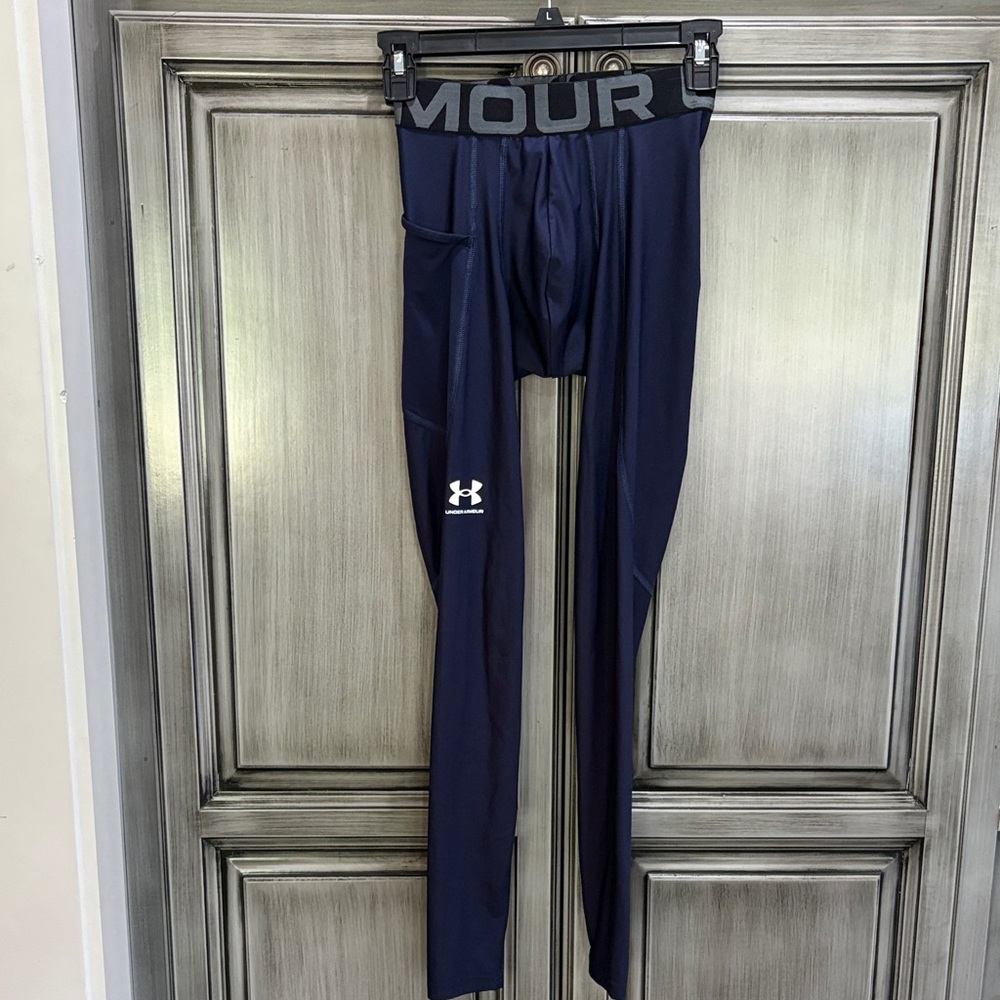 Men’s Under Armour Dark Blue Performance Compression Leggings